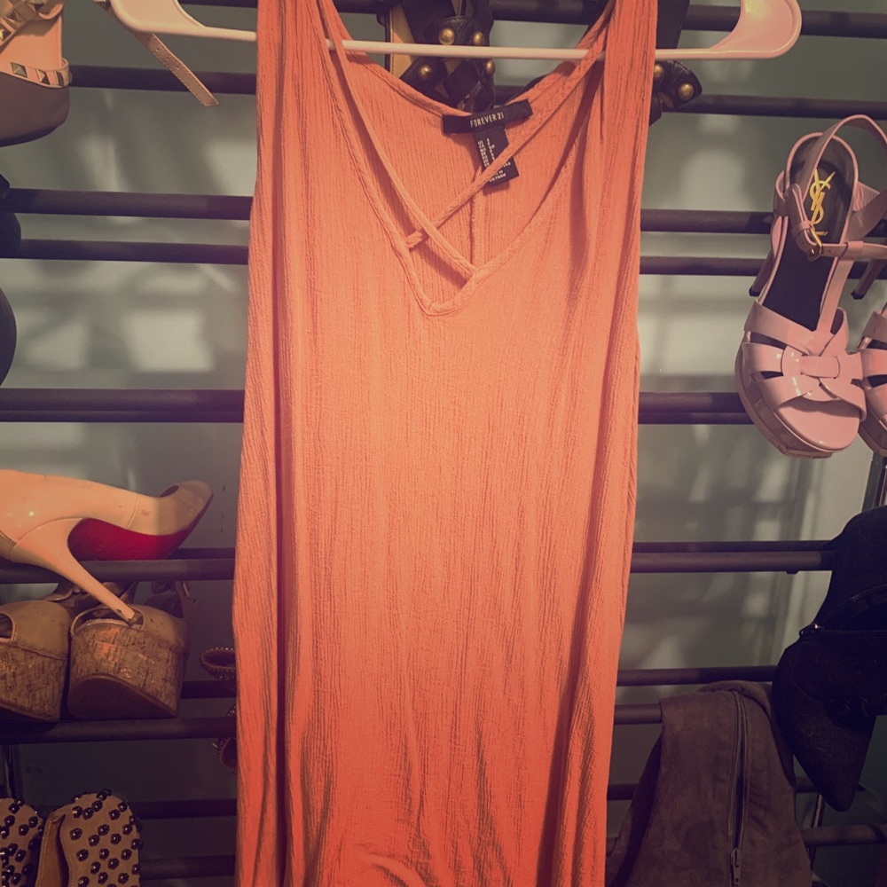 Orange summer dress